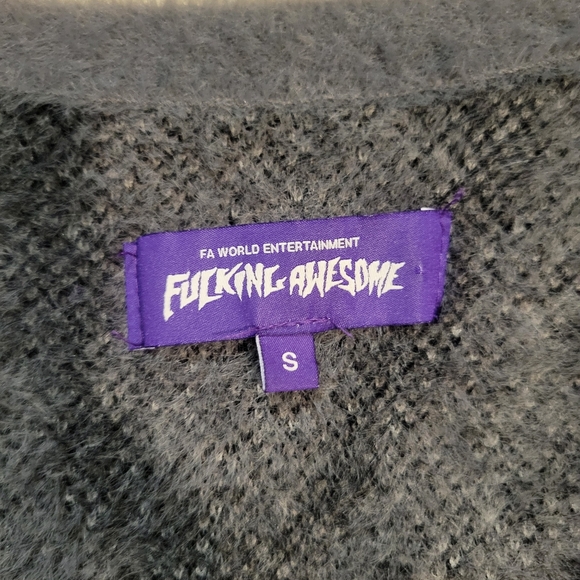 Fucking Awesome Acid Hairy Cardigan Black - Picture 4 of 5